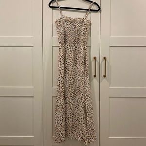 Faithfull the Brand White Floral Sleeveless Midi Dress Medium Never Worn